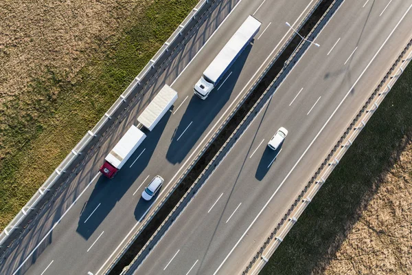 Vue aérienne de l'autoroute — Photo