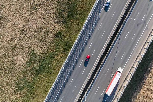 Vista aerea dell'autostrada — Foto Stock