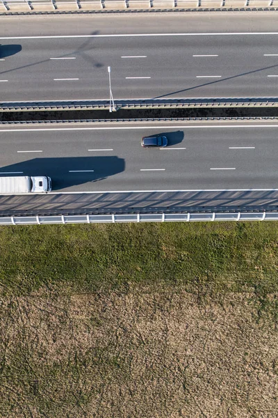 Aerial view of the highway — Stock Photo, Image
