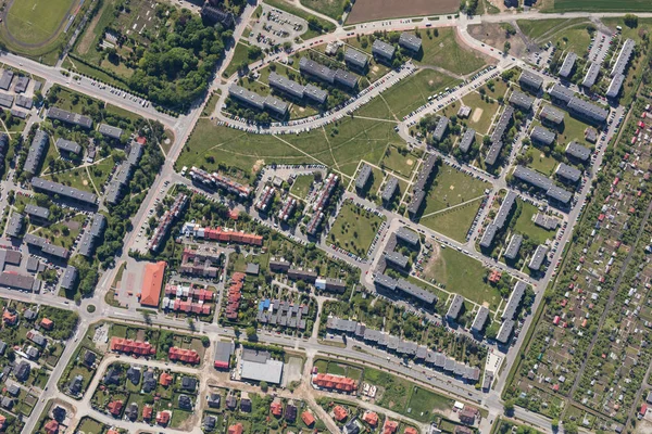 Vista aérea de la ciudad de Nysa —  Fotos de Stock