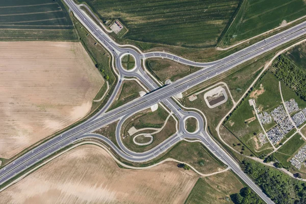 Vista aérea de la autopista —  Fotos de Stock