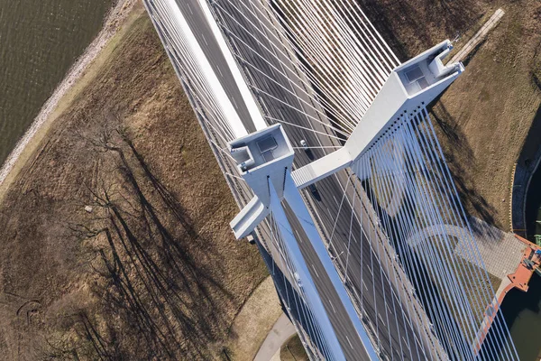 Vista aérea da rodovia — Fotografia de Stock