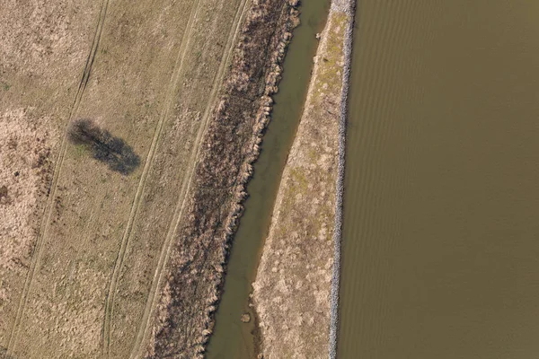 オドラ川の空中風景 — ストック写真