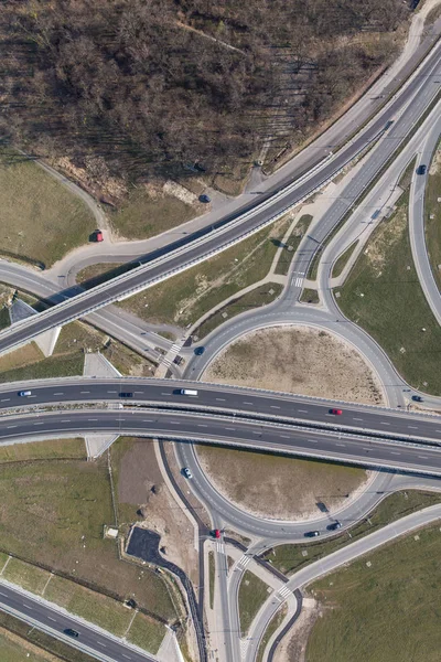 高速道路の空中からの眺め — ストック写真