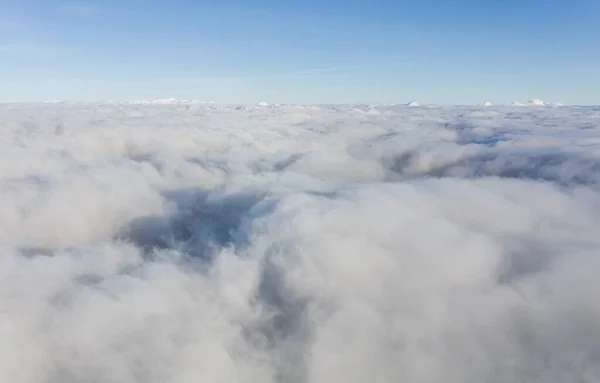 Vista Aérea Sobre Nuvens — Fotografia de Stock