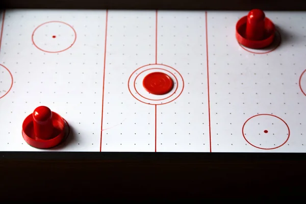 Air Hockey Tisch Zum Anfassen — Stockfoto