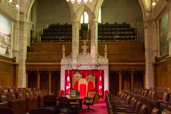 El edificio del Senado del Parlamento, Ottawa, Canadá. agosto 20, 2018 . — Foto de Stock