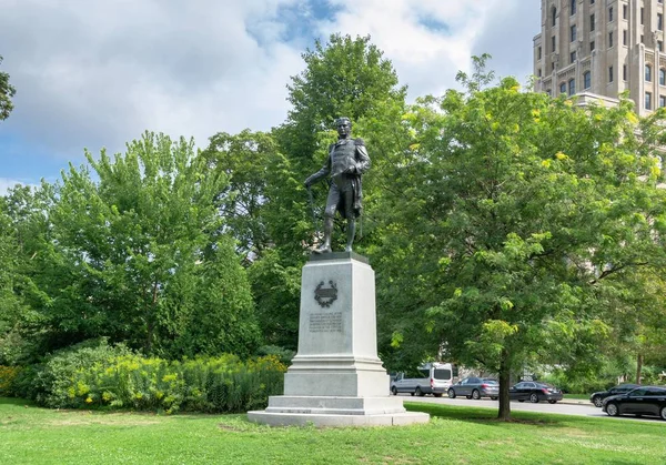 Statue John Graves Simcoe 1752 1806 Основатель Города Торонто Июля — стоковое фото