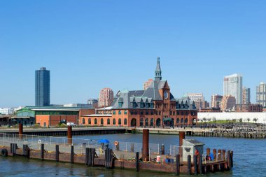 Eski Merkez Demiryolu terminali Jersey City, New Jersey.