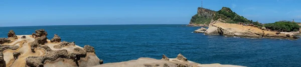 Taipei Taiwan Juli 2018 Landskap Yehliu Geopark New Taipei Stad — Stockfoto