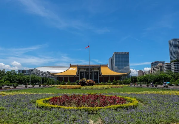 National Sun Yat Sen Memorial Hall Sijaitsee Xinyin Alueella Taipeissa — kuvapankkivalokuva