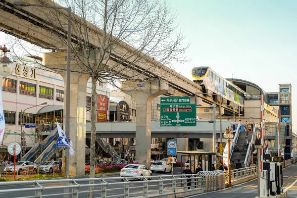 Daegu Corea Del Sur Abril 2019 Daegu Monorail Train Daegu — Foto de Stock