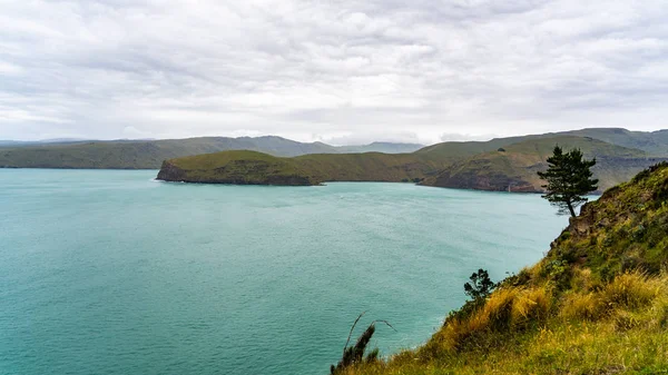 Taylors geçit okyanus ile hata, Yeni Zelanda, Taylors hata Plajı'na görünümünden Godley kafa geçit, Canterbury, Godley yürüyüş baş izlemek, Christchurch, Yeni Zelanda
