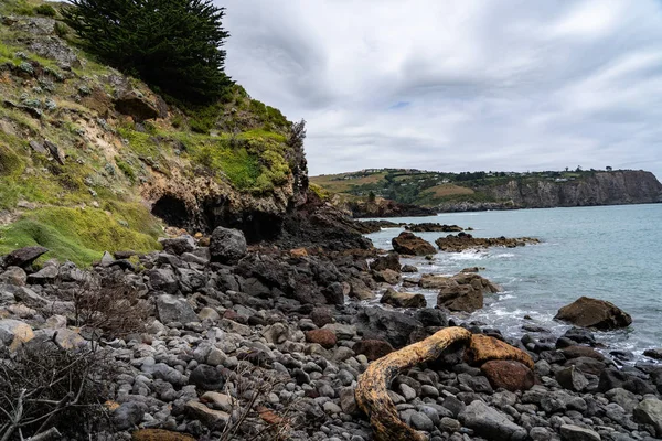 Costa Taylors Erro Passarela Nova Zelândia Praia Oceano Nova Zelândia — Fotografia de Stock