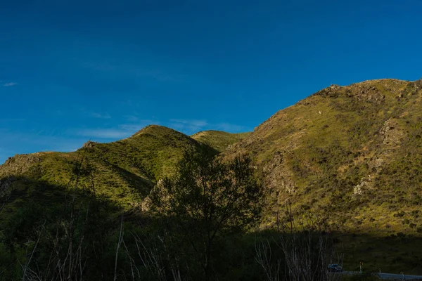 Belos Alpes Nova Zelândia Durante Pôr Sol Dia Verão Natureza — Fotografia de Stock