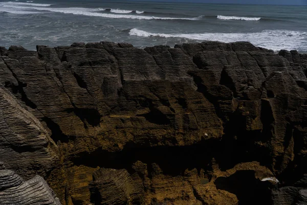 Punakaki Pancake Rocks Paparoa National Park West Coast South Island — Fotografia de Stock