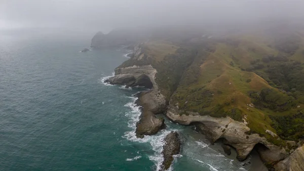 Cape Farewell Güney Adası Yeni Zelanda Hava Görüntüsü Fotoğrafı Yeni — Stok fotoğraf