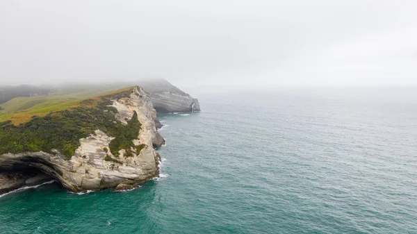 Cap Adieu Île Sud Nouvelle Zélande Image Aérienne Photographie Drone — Photo