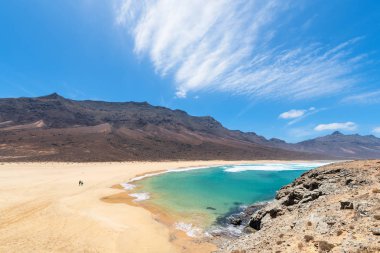 Kısmi görünümü Barlovento Beach Fuerteventura, İspanya