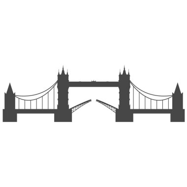 Tower Bridge Londra - kentin simgelerinden silüeti
