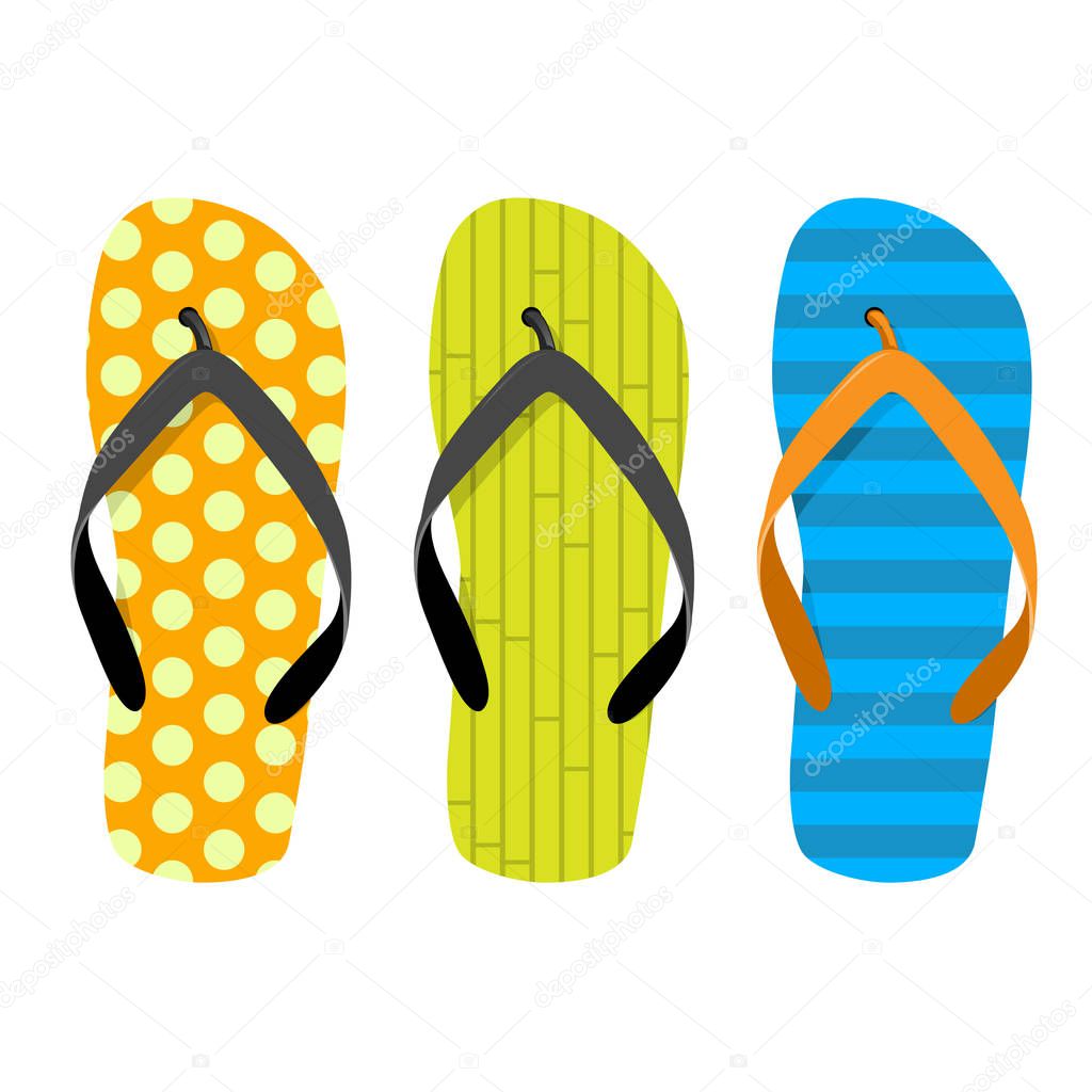 Beach thongs - set of motley beach slippers