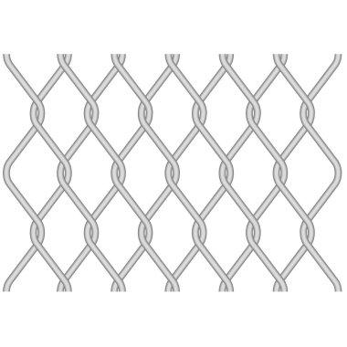 Sıva, metal tel örgü desen - bükülü tel çit 