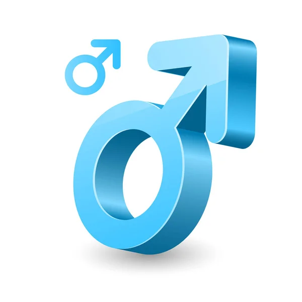 Мужской Гендерный Символ Знак Мужчины — стоковый вектор
