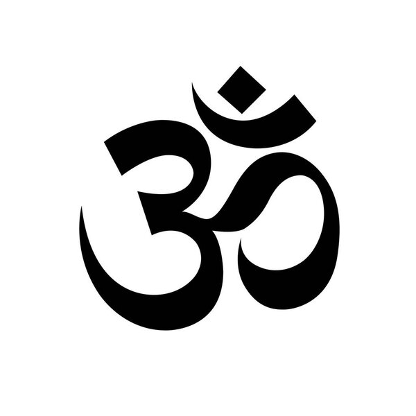 Hindu Om symbol - religious sign of buddhism