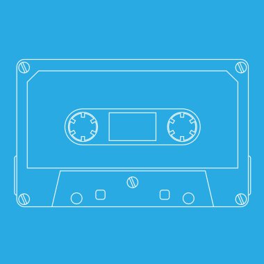 Camgöbeği arka plan üzerinde ses teyp kaseti