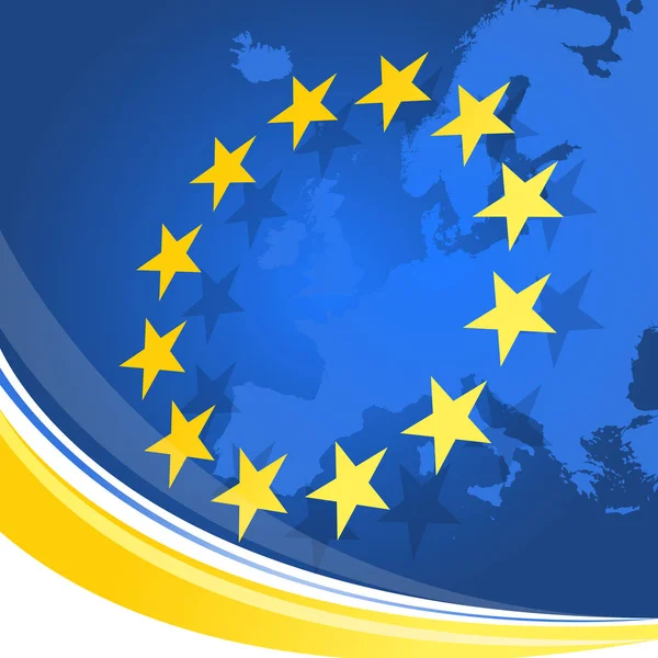 Avrupa Birliği simgecilik ile arka plan 