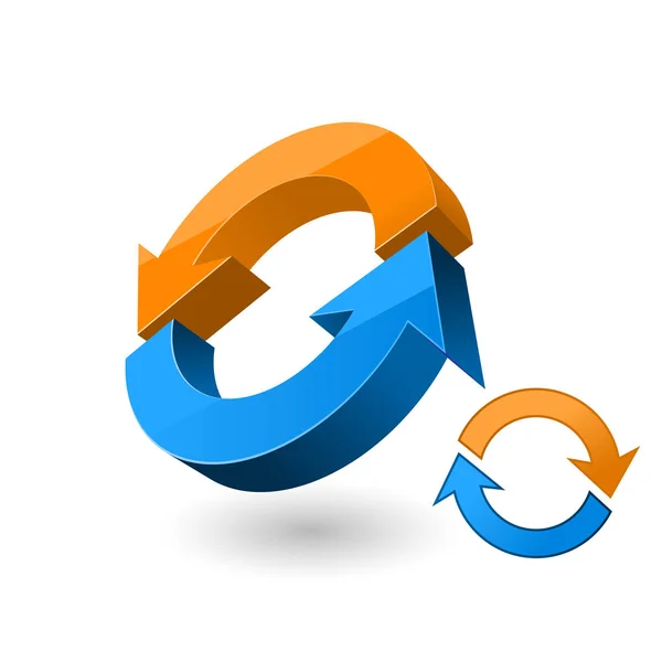 Zeichen Neu Laden Pfeil Rotationssymbol — Stockvektor