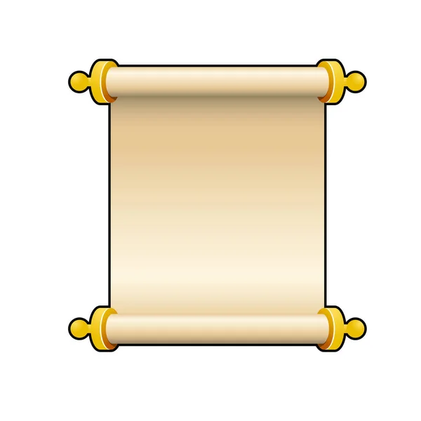 Blank Ancient Scroll Parchment — Stock Vector