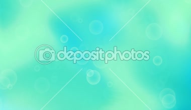 Baloncuklar bir güzel turkuaz arka plan üzerinde yüzer. Sorunsuz döngü.