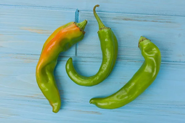 Three Hatch Chile Peppers — Stock Photo, Image