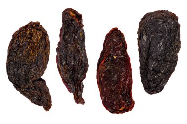 Composite of Dried Morita Chile Peppers clipart