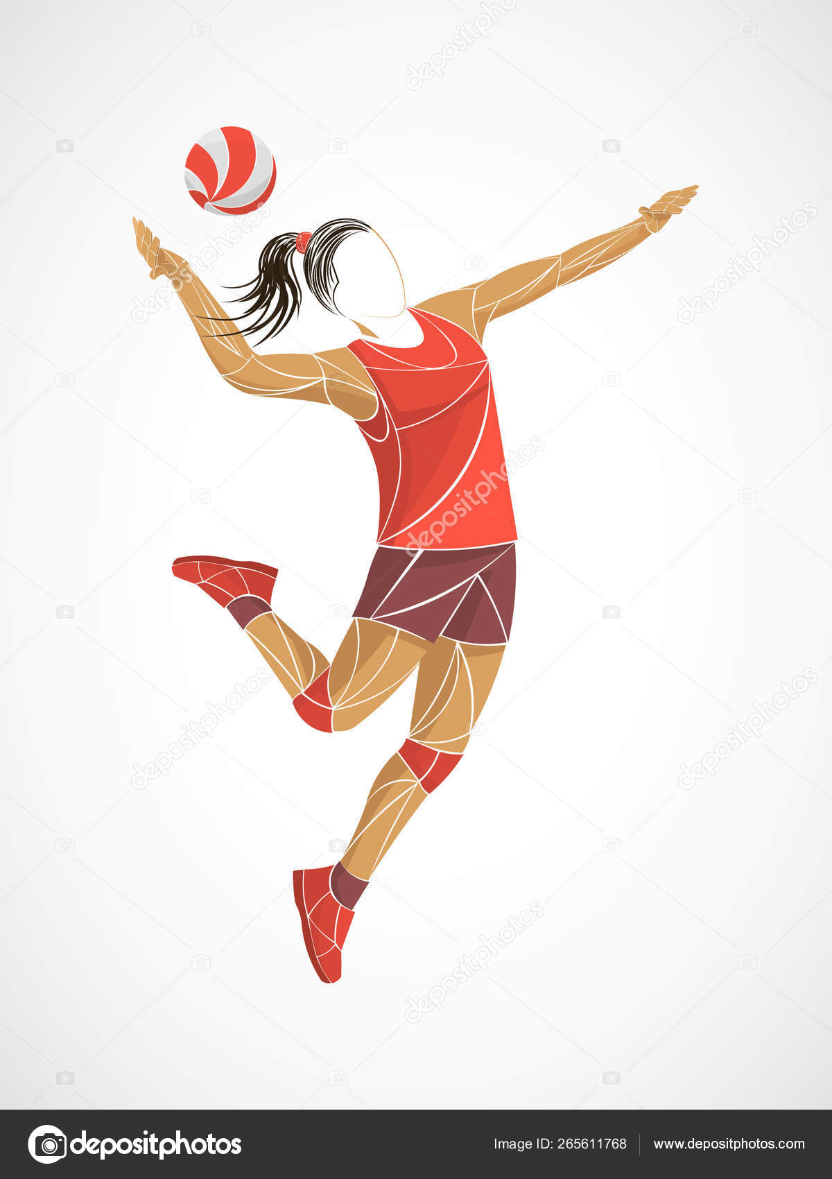 International volleyball, volleyball live, play volleyball, women volleyball, volleyball player Stock Vector by ©hrynchak 265611768