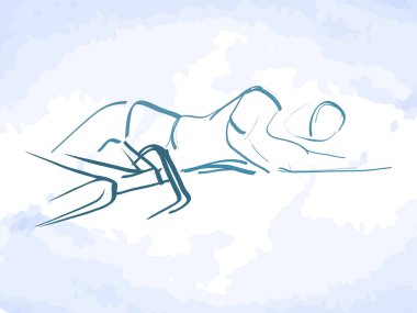 Bisiklet turu, pist, bisiklet, geometrik, bisikletçi stilize vektör. Genç bir adam bisiklet sürüyor. Spor aktivitesi.