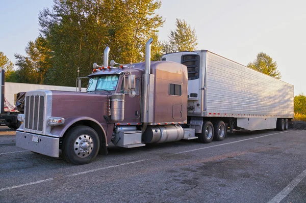 Rest Area Drivers Vehicles Truck Stop — Stock Photo, Image