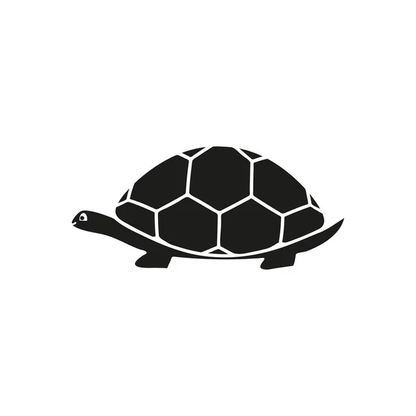Черепаха чёрной иконы — стоковый вектор