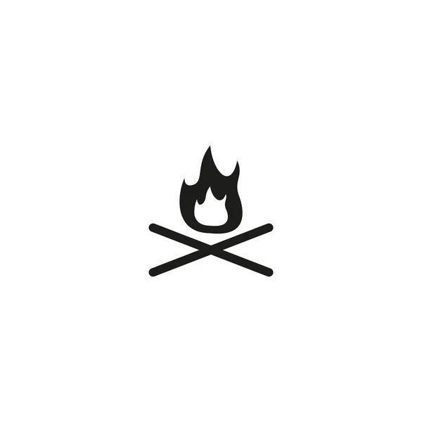 Ikona ognisko — Wektor stockowy
