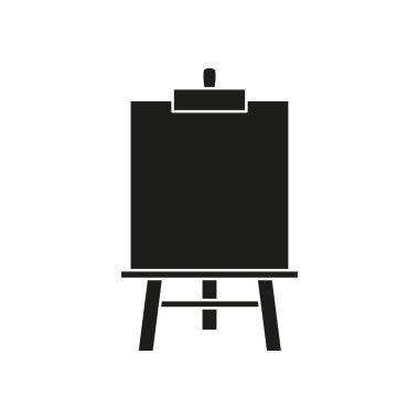 Şövale sanat siyah simgesi