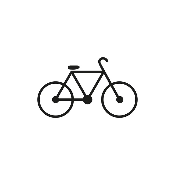 Bicycke icono de la bicicleta negro — Vector de stock