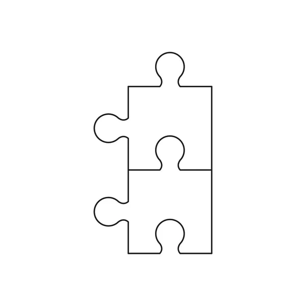 PUZZEL-vonal ikonok jó játék ügyességi — Stock Vector