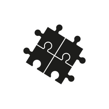 Çizgi siyah simgeler oyun beceri puzzel