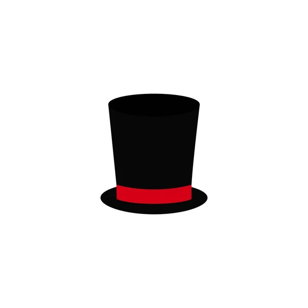 白い背景の上の紳士のアイコンの色の帽子シリンダー — ストックベクタ