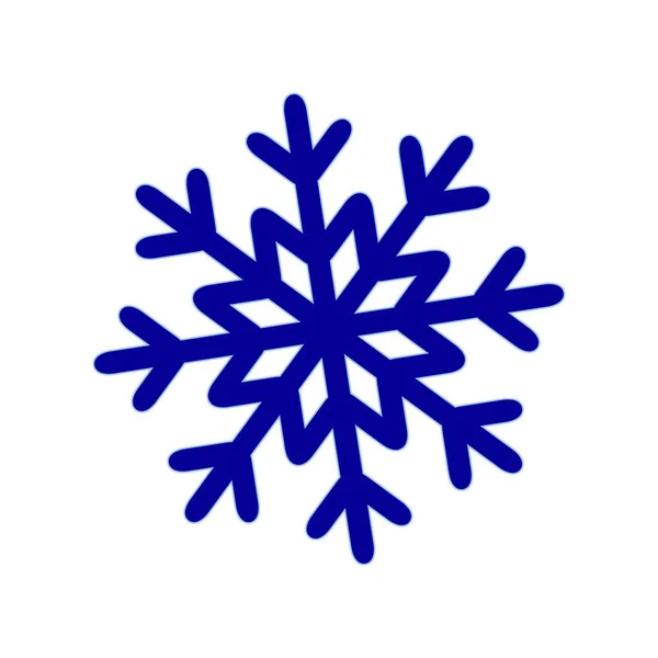 冬天的雪花图标圣诞节 — 图库矢量图片