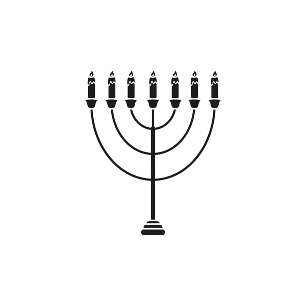 Hanoucca de l'icône de vacances le jour heureux — Image vectorielle