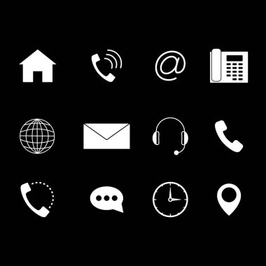 Beyaz simgeler kümesi için bize