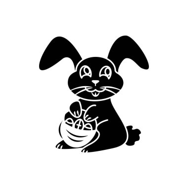 Mutlu Paskalya simgesi Paskalya tavşan veya tavşan