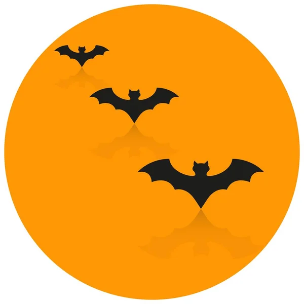 Bats mouses the dark of halloween icons — Stock Vector